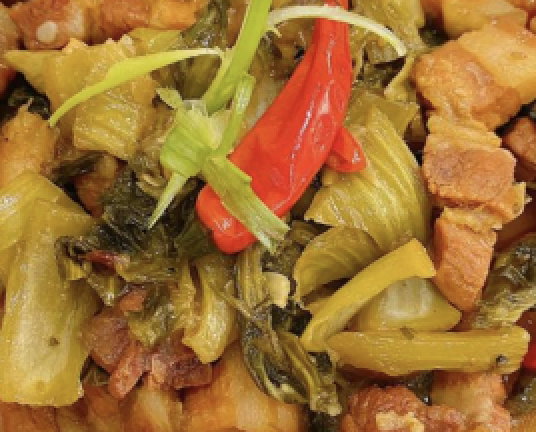 Thịt kho cải chua