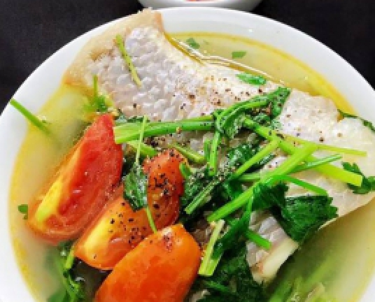 Cá diêu hồng nấu ngót