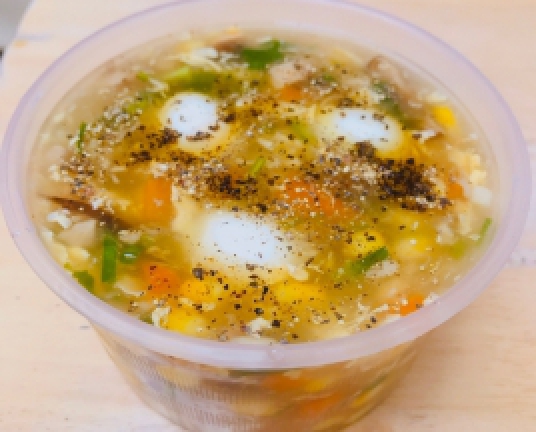 canh tôm củ quả