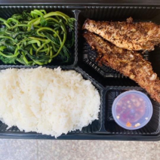 Cá hường chiên sả