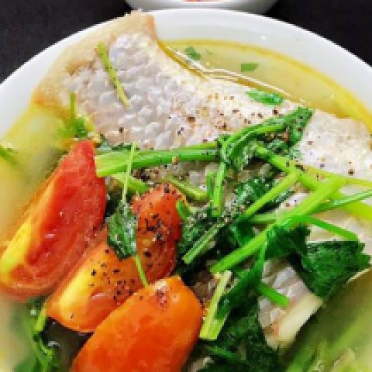 Cá diêu hồng nấu ngót