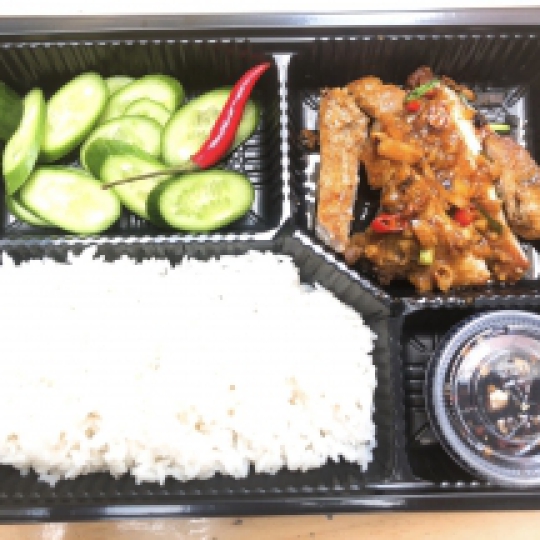 Sườn chiên sữa tươi