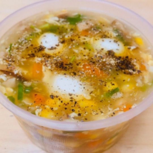 canh tôm củ quả